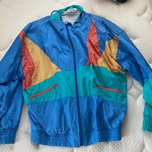 London Fog Multicolored Windbreaker Vintage Jacket